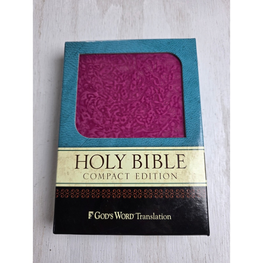God's Word Translation Holy Bible Compact Edition Raspberry Pink Faux Leather